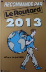 Inscrit dans le guide du routard